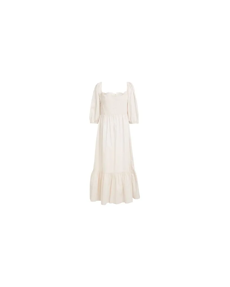 YES ZEE by Essenza URBAN CHIC - KLEIDER - Maxi-Kleiderauf YOOX.COM Cremeweiß