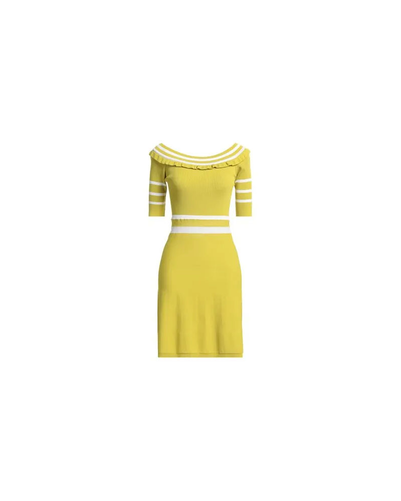 Angelo Marani KLEIDER - Mini-Kleiderauf YOOX.COM Limettengrün