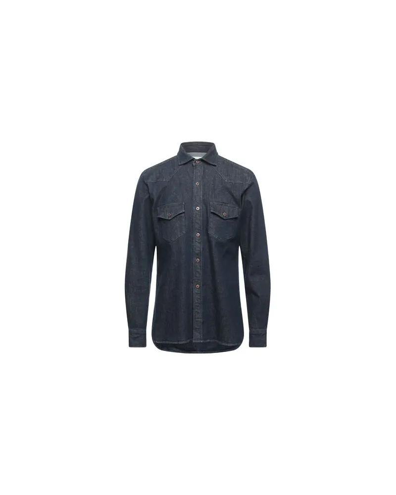 Bagutta TOPS - Jeanshemdenauf YOOX.COM Blau
