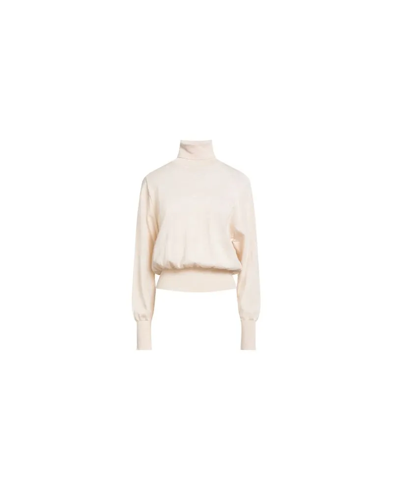 FISICO-Cristina Ferrari STRICKWAREN - Rollkragenpulloverauf YOOX.COM Beige