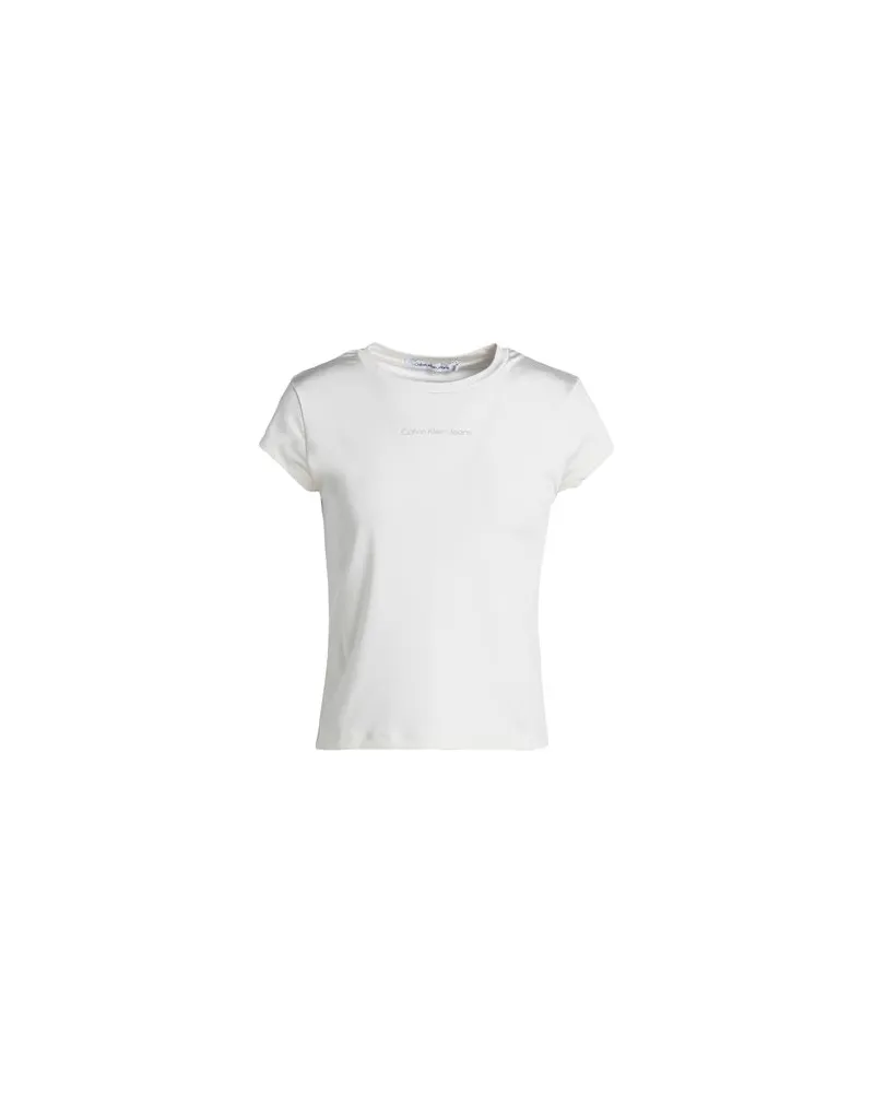 Calvin Klein PEARLIZED TOP  - TOPS - T-shirtsauf YOOX.COM Elfenbein