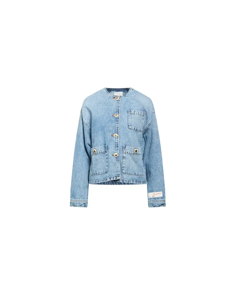 Sandro JACKEN & MÄNTEL - Jeansjacken/Mäntelauf YOOX.COM Blau