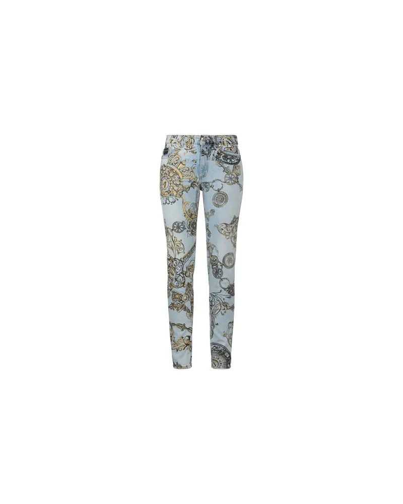 Versace Jeans HOSEN & RÖCKE - Jeanshosenauf YOOX.COM Blau