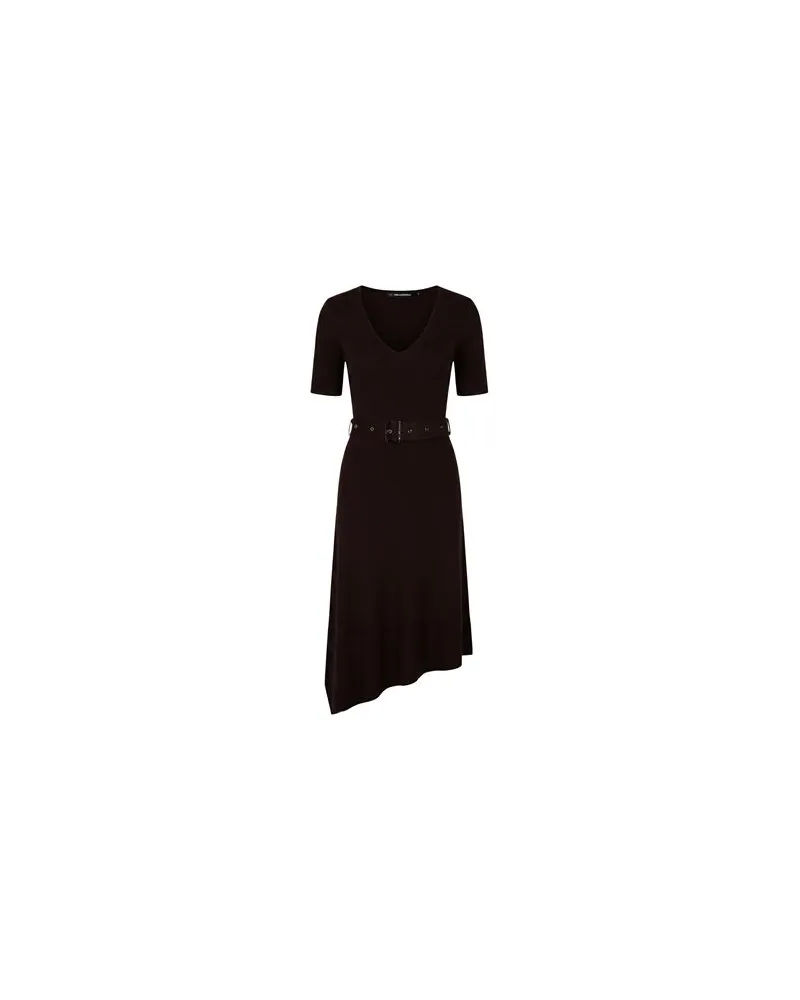 Karl Lagerfeld KLEIDER - Midi-Kleiderauf YOOX.COM Braun