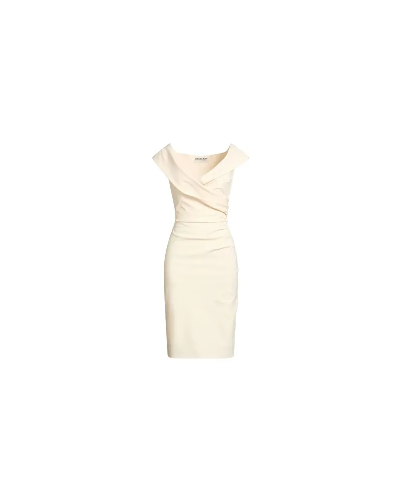 Chiara Boni KLEIDER - Midi-Kleiderauf YOOX.COM Cremeweiß