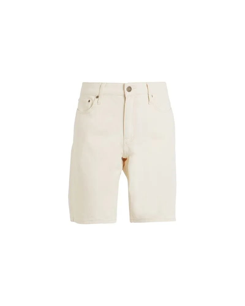 Calvin Klein HOSEN & RÖCKE - Jeansshortsauf YOOX.COM Cremeweiß