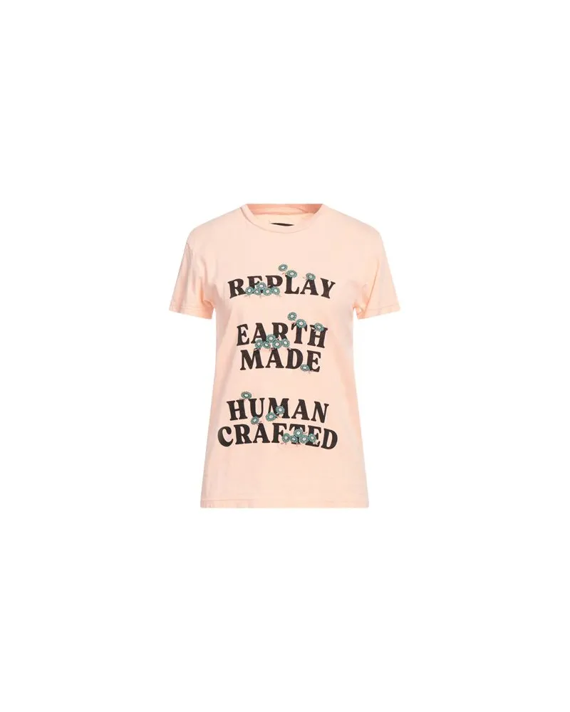 Replay TOPS - T-shirtsauf YOOX.COM Lachs