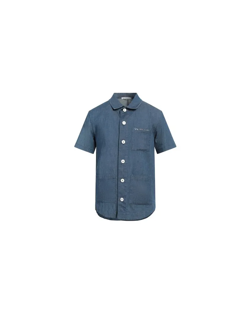 Daniele Alessandrini TOPS - Jeanshemdenauf YOOX.COM Blau