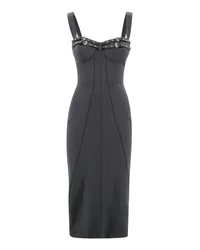 Versace Jeans Midi-Kleid Schwarz