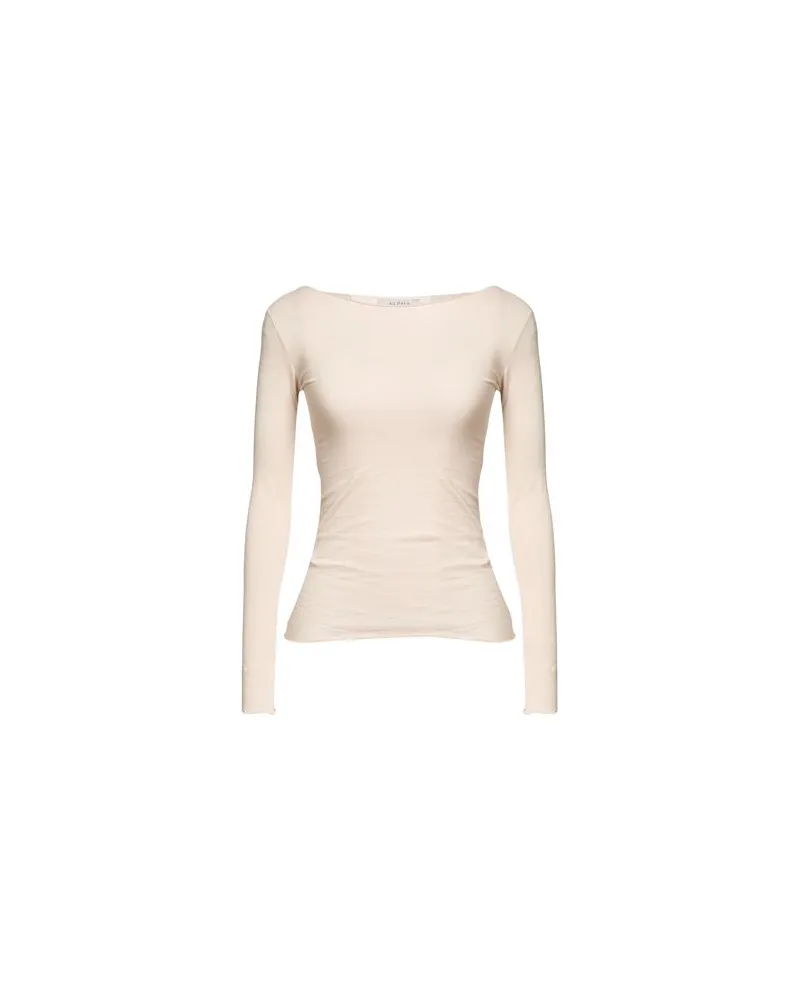 Alpha Studio TOPS - T-shirtsauf YOOX.COM Beige