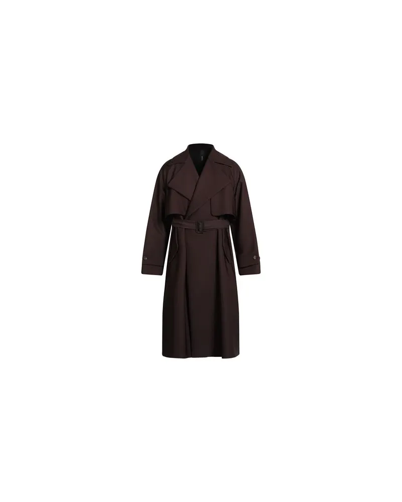 Hevò JACKEN & MÄNTEL - Mäntelauf YOOX.COM Dunkelbraun