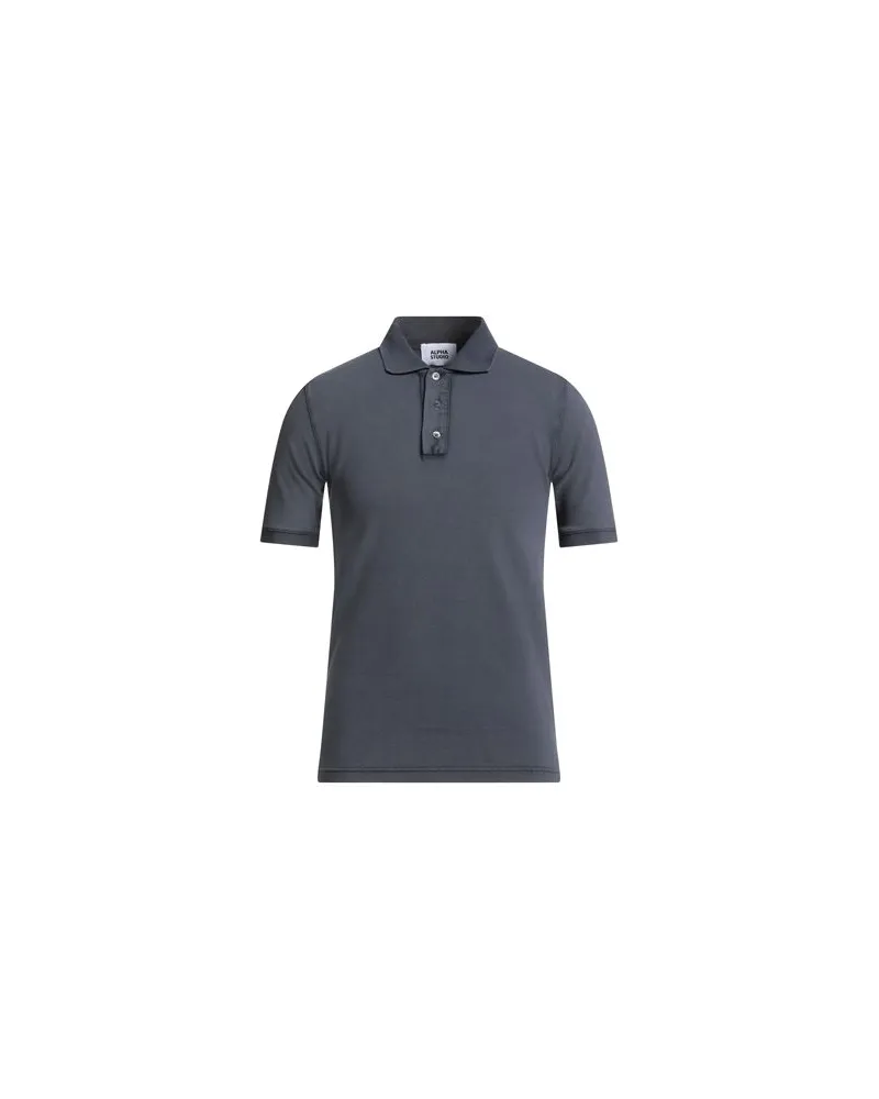 Alpha Studio TOPS - Poloshirtsauf YOOX.COM Taubenblau