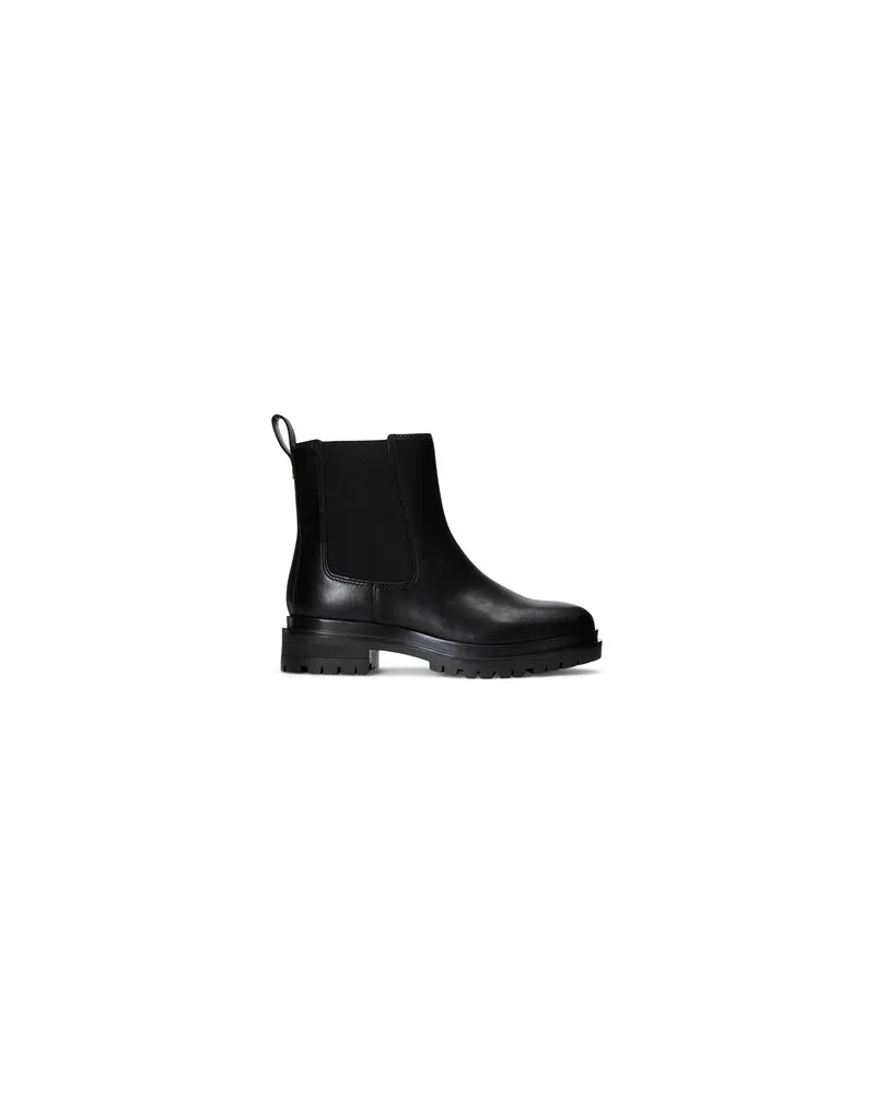 Ralph Lauren CORINNE BURNISHED LEATHER BOOTIE  - SCHUHE - Stiefelettenauf YOOX.COM Schwarz