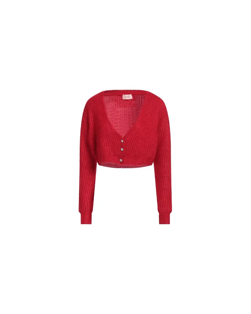 VICOLO STRICKWAREN - Strickjackenauf YOOX.COM Rot