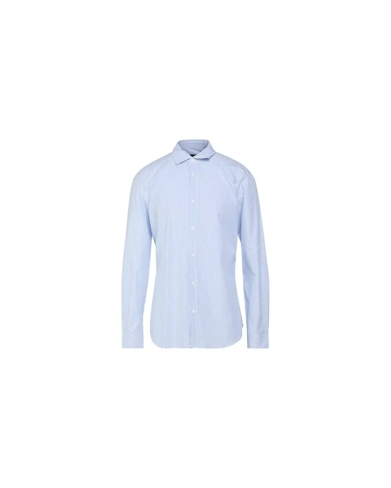 Armani Exchange TOPS - Hemdenauf YOOX.COM Azurblau