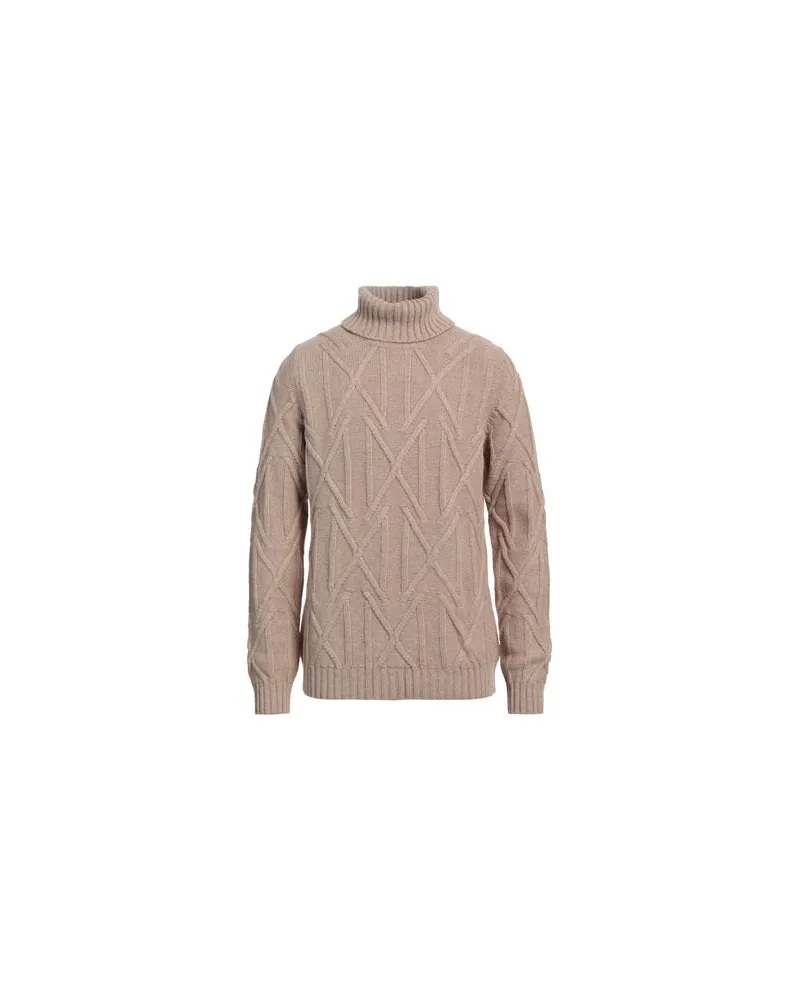 Alpha Studio STRICKWAREN - Rollkragenpulloverauf YOOX.COM Beige