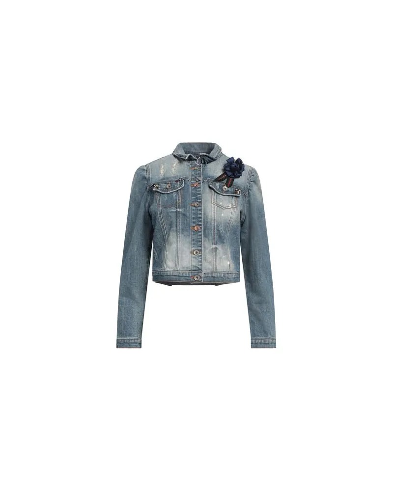 Fracomina JEANS - JACKEN & MÄNTEL - Jeansjacken/Mäntelauf YOOX.COM Blau
