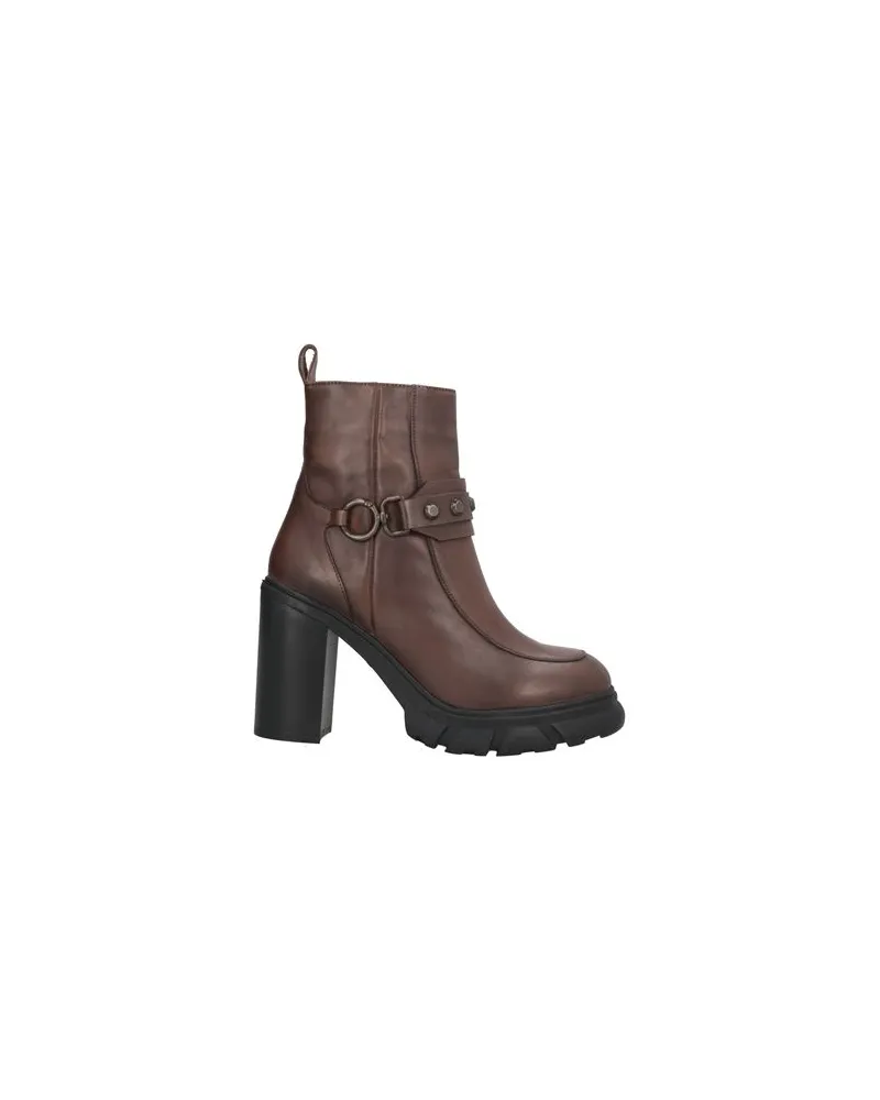 CAFèNOIR  SCHUHE - Stiefelettenauf YOOX.COM Braun