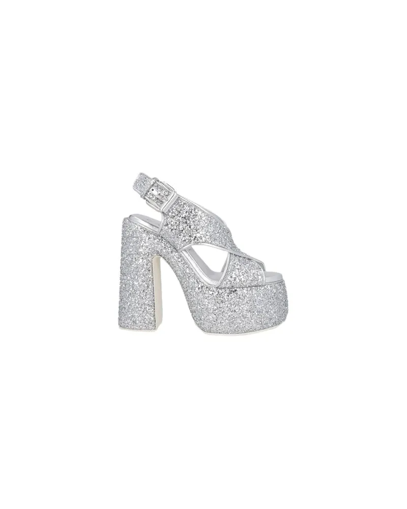 Casadei SCHUHE - Sandalenauf YOOX.COM Silber