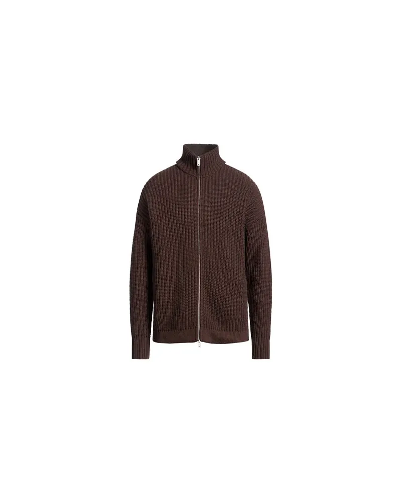 Emporio Armani STRICKWAREN - Strickjackenauf YOOX.COM Dunkelbraun