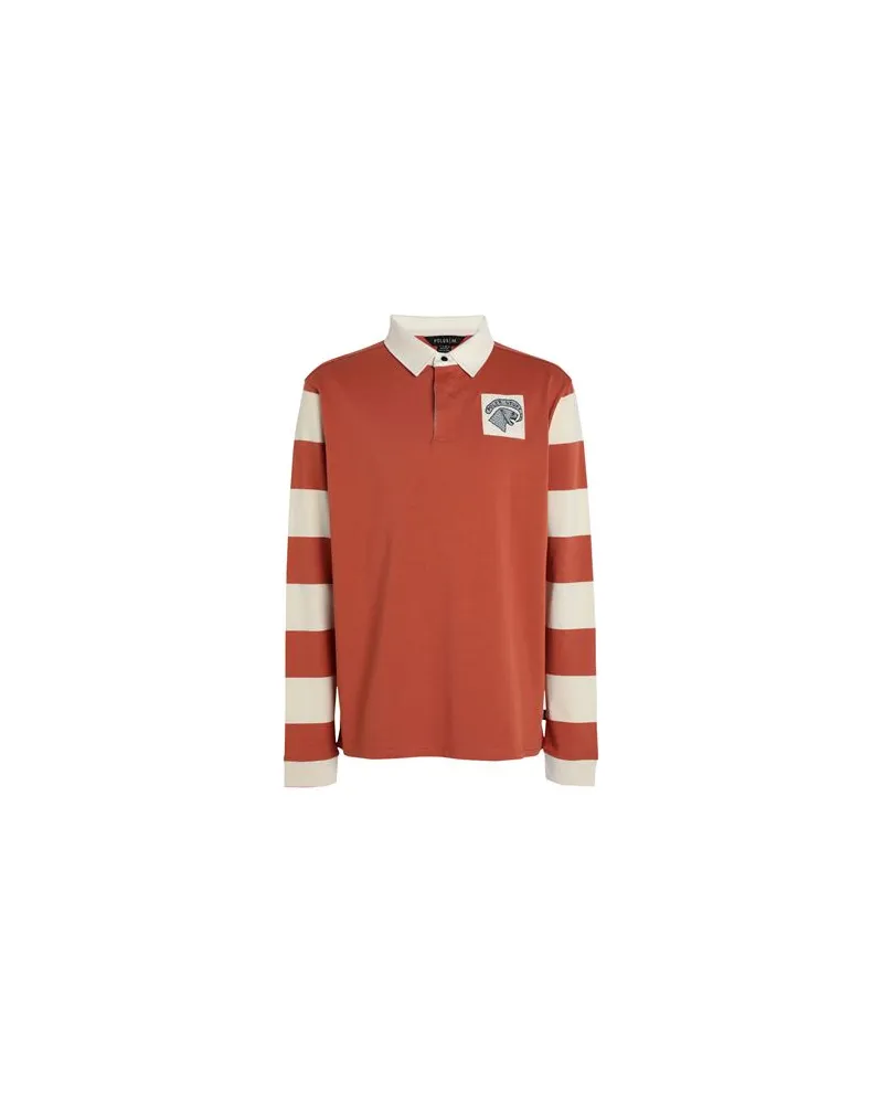 Poler Colwood Rugby  - Colwood Rugby - TOPS - Poloshirtsauf YOOX.COM Rostrot