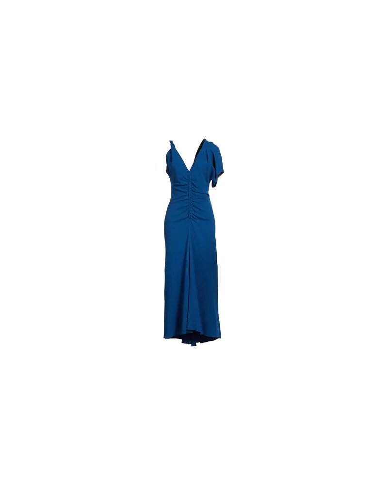 Victoria Beckham KLEIDER - Maxi-Kleiderauf YOOX.COM Blau