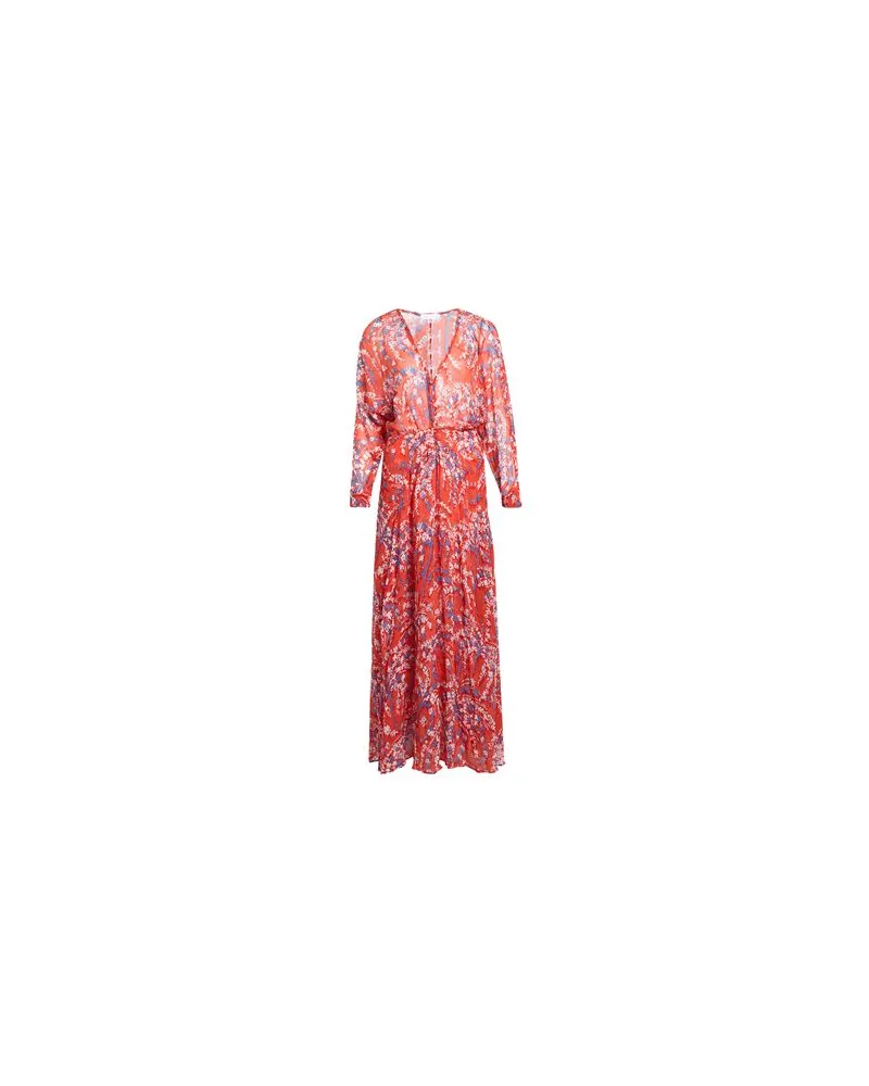 Poupette St Barth KLEIDER - Maxi-Kleiderauf YOOX.COM Koralle