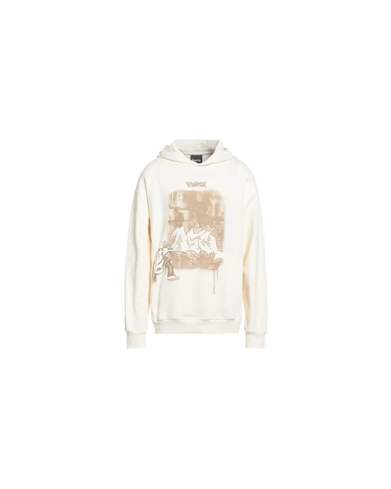 DISCLAIMER TOPS - Sweatshirtsauf YOOX.COM Cremeweiß