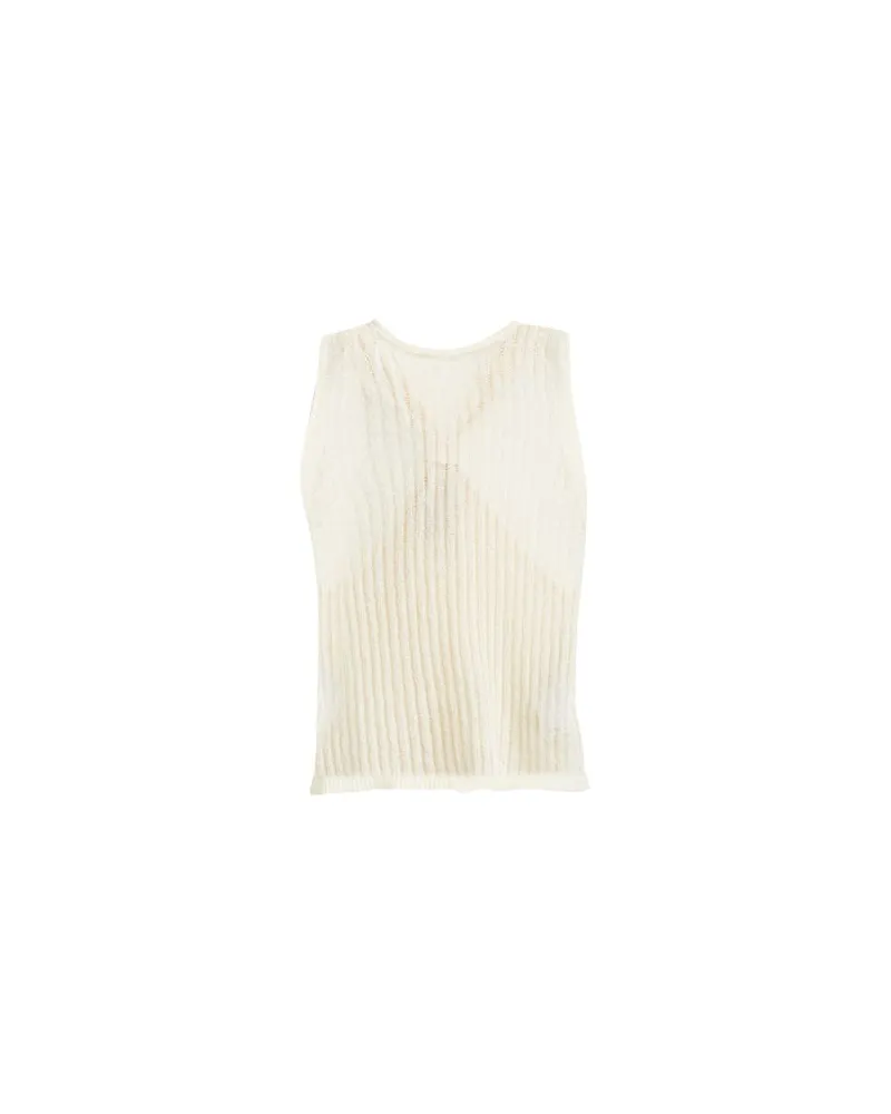 Pieces TOPS - Topsauf YOOX.COM Elfenbein