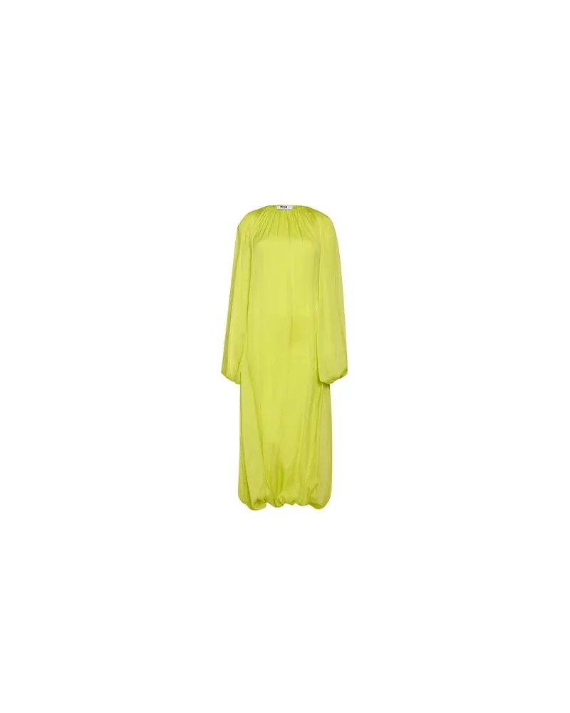 MSGM KLEIDER - Maxi-Kleiderauf YOOX.COM Limettengrün