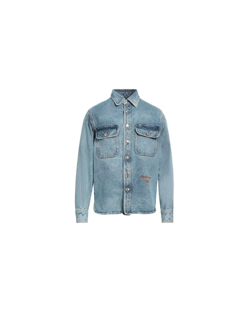 MSGM TOPS - Jeanshemdenauf YOOX.COM Blau