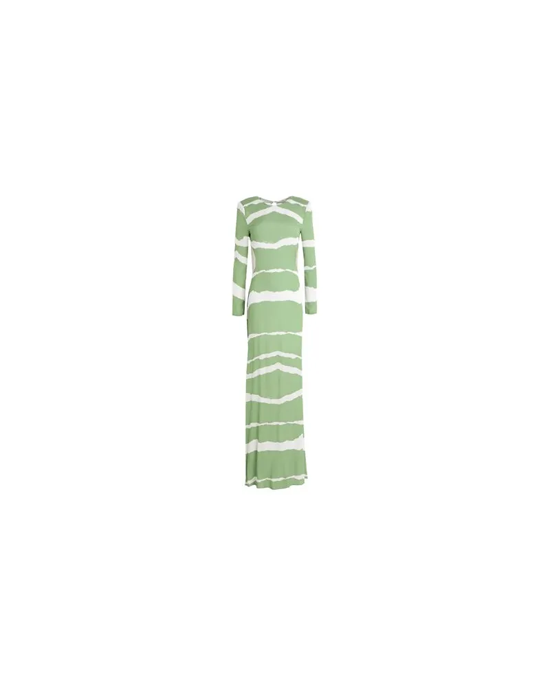 Elisabetta Franchi KLEIDER - Maxi-Kleiderauf YOOX.COM Säuregrün