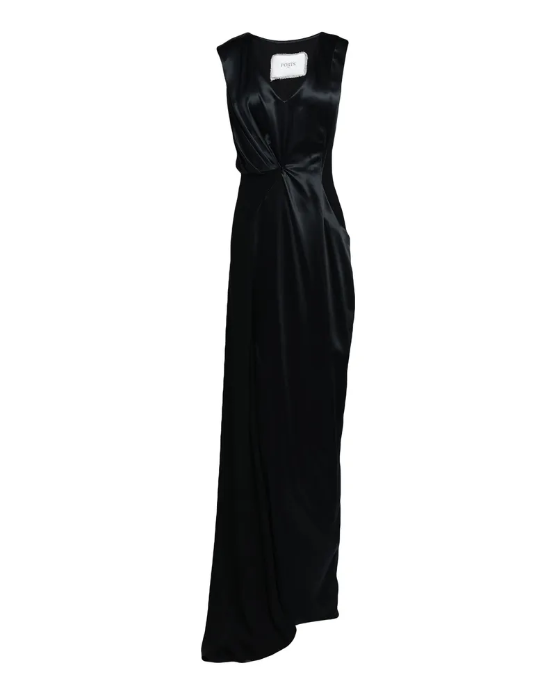 Ports 1961 Maxi-Kleid Schwarz