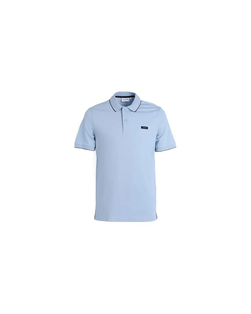Calvin Klein TOPS - Poloshirtsauf YOOX.COM Hellblau