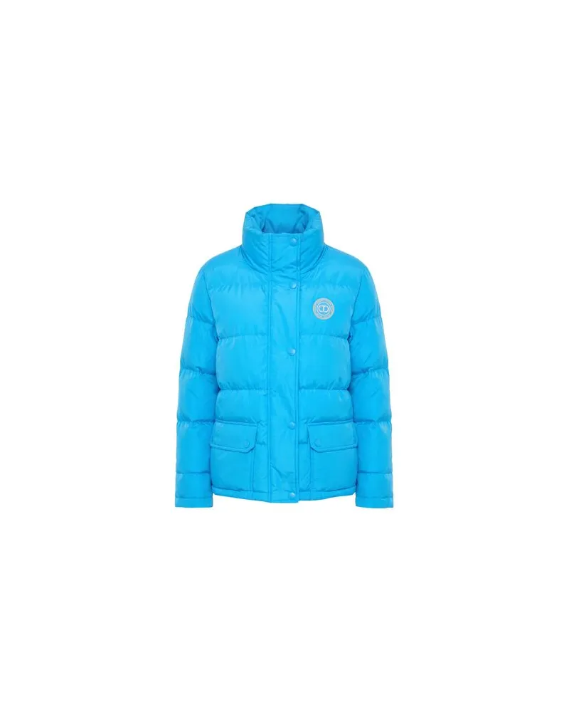 Twin-Set JACKEN & MÄNTEL - Pufferjacken & Daunenjackenauf YOOX.COM Azurblau