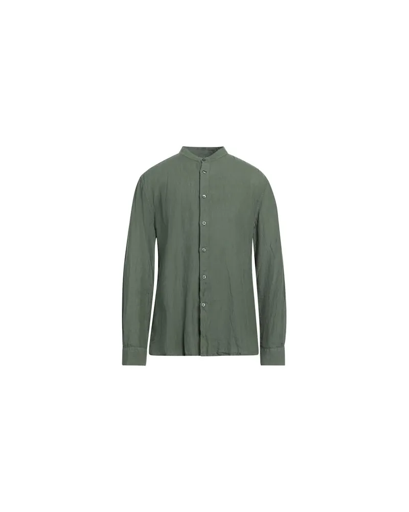 120% Lino TOPS - Hemdenauf YOOX.COM Militärgrün