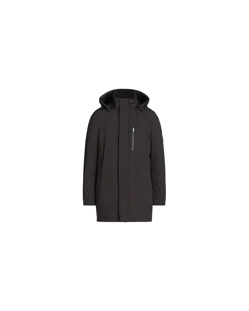 Woolrich MOUNTAIN STRETCH DOWN PARKA  - JACKEN & MÄNTEL - Pufferjacken & Daunenjackenauf YOOX.COM Schwarz