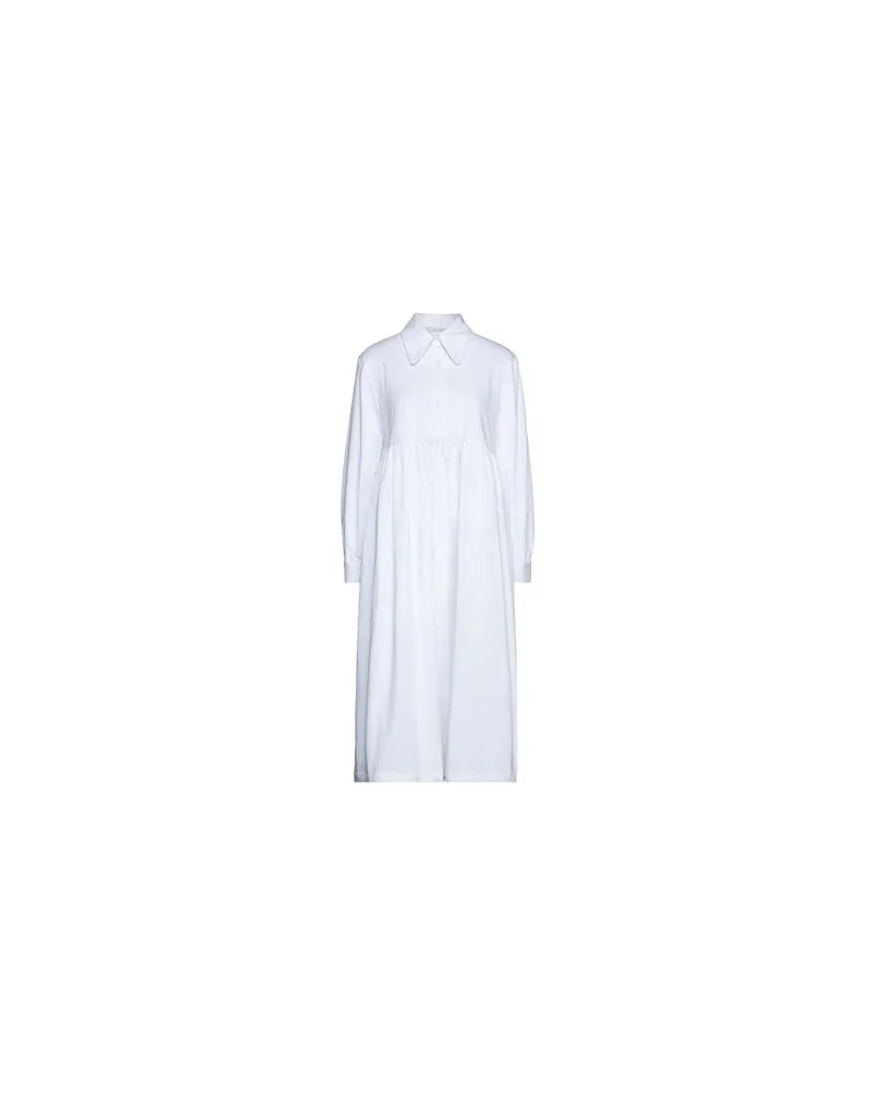 Aglini KLEIDER - Midi-Kleiderauf YOOX.COM Weiß