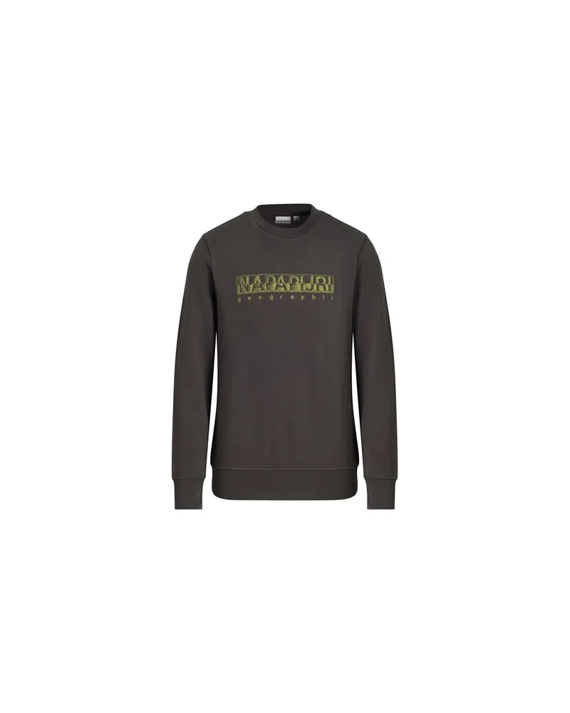 Napapijri TOPS - Sweatshirtsauf YOOX.COM Braungrau