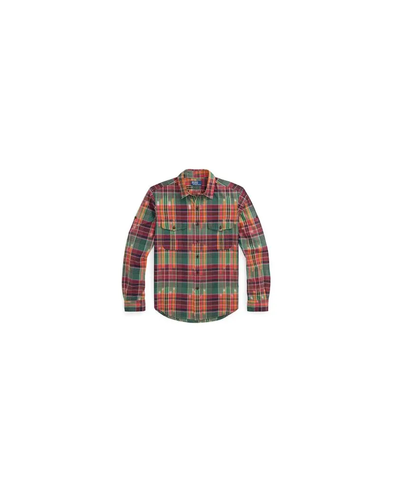 Ralph Lauren Classic Fit Madras Workshirt  - TOPS - Hemdenauf YOOX.COM Rot