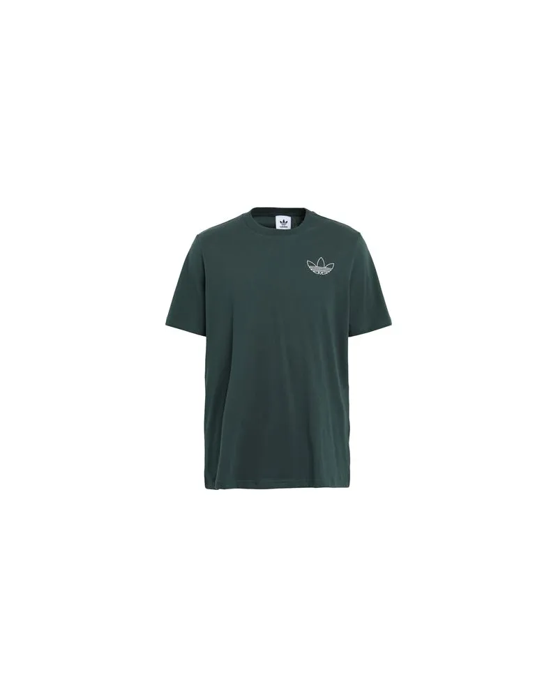 adidas TREF SER T STY   - TREF SER T STY - TOPS - T-shirtsauf YOOX.COM Dunkelgrün