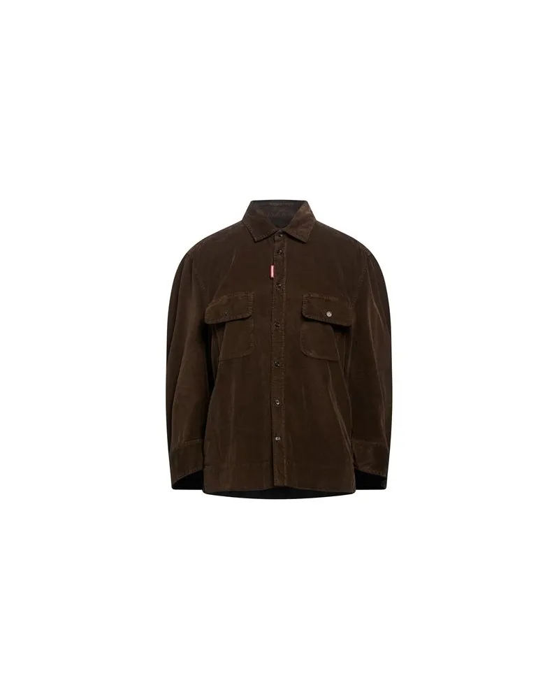 Dsquared2 TOPS - Hemdenauf YOOX.COM Dunkelbraun