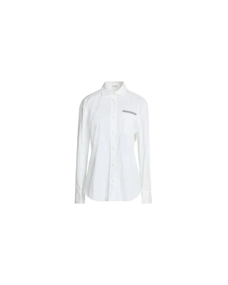 Brunello Cucinelli TOPS - Hemdenauf YOOX.COM Weiß