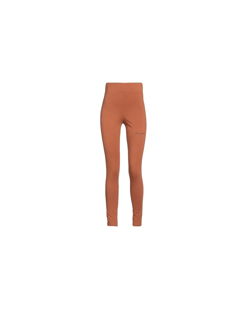 HINNOMINATE HOSEN & RÖCKE - Leggingsauf YOOX.COM Lederfarben