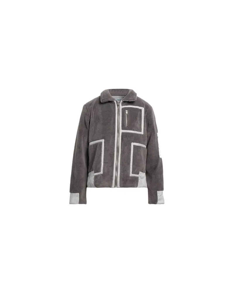 C2H4 JACKEN & MÄNTEL - Shearling- & Kunstfellauf YOOX.COM Grau