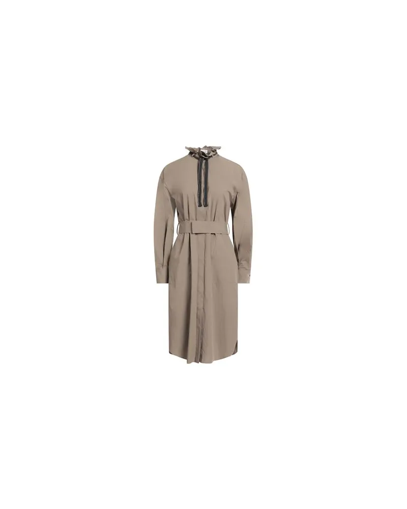 Brunello Cucinelli KLEIDER - Midi-Kleiderauf YOOX.COM Khaki