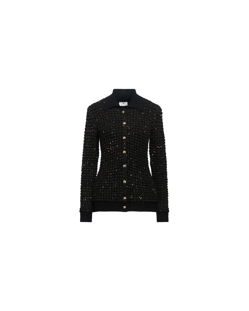 Elisabetta Franchi STRICKWAREN - Strickjackenauf YOOX.COM Schwarz