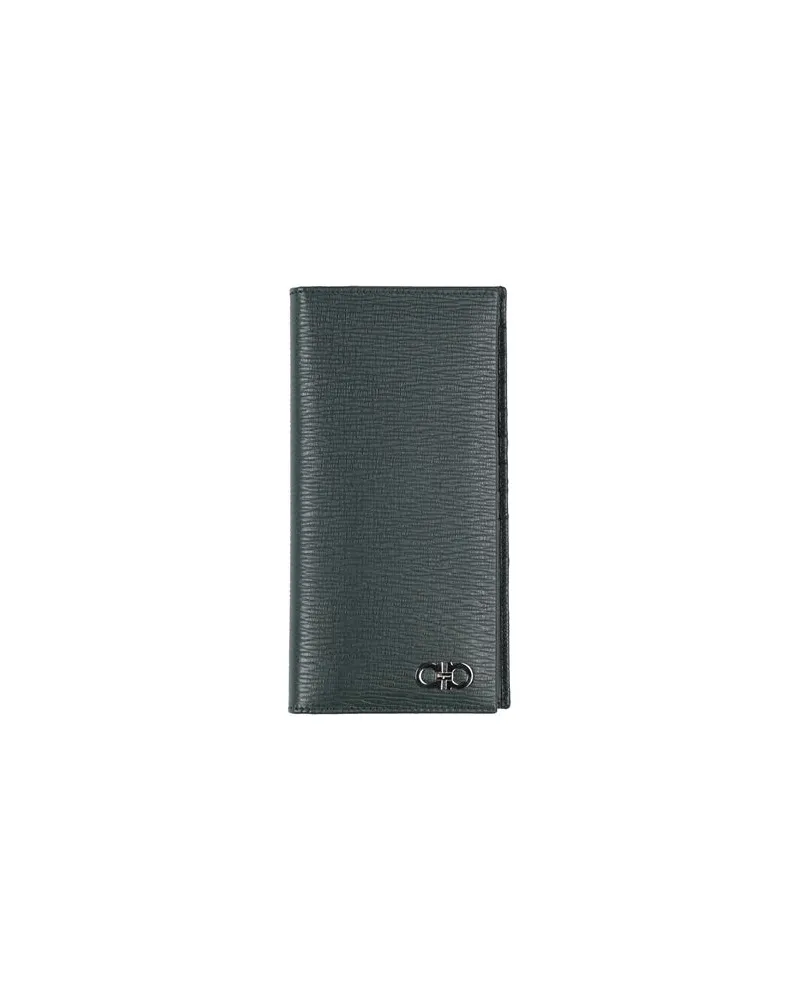 Ferragamo Kleinlederwaren - Brieftaschenauf YOOX.COM Dunkelgrün