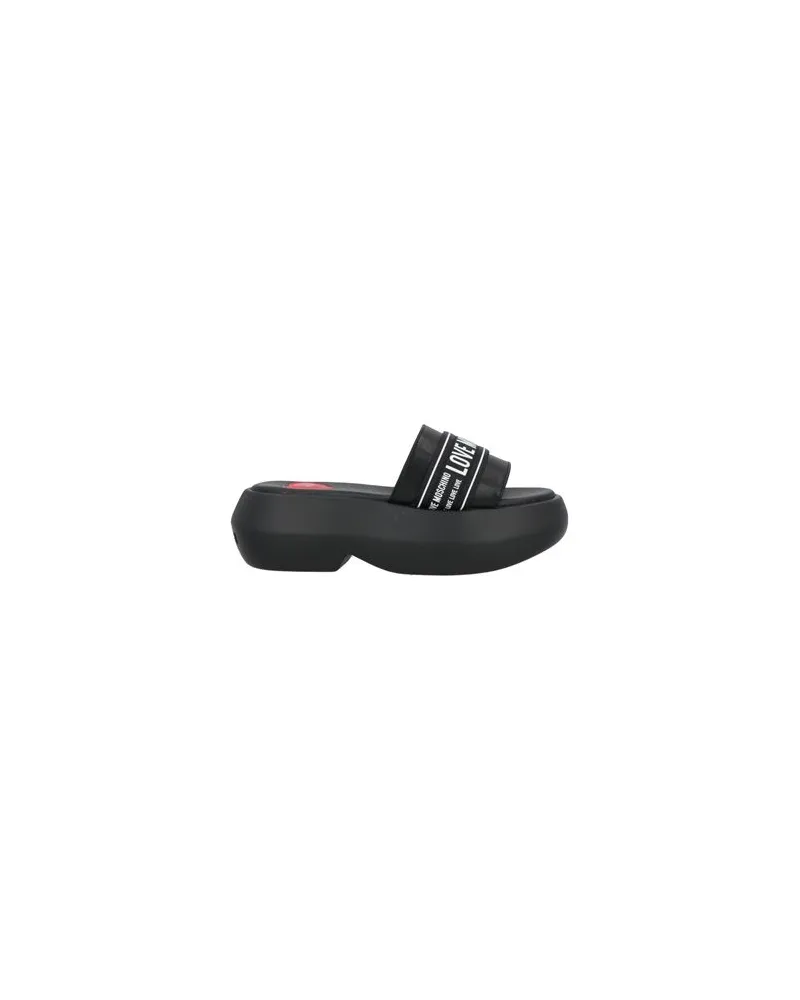 Moschino SCHUHE - Sandalenauf YOOX.COM Schwarz
