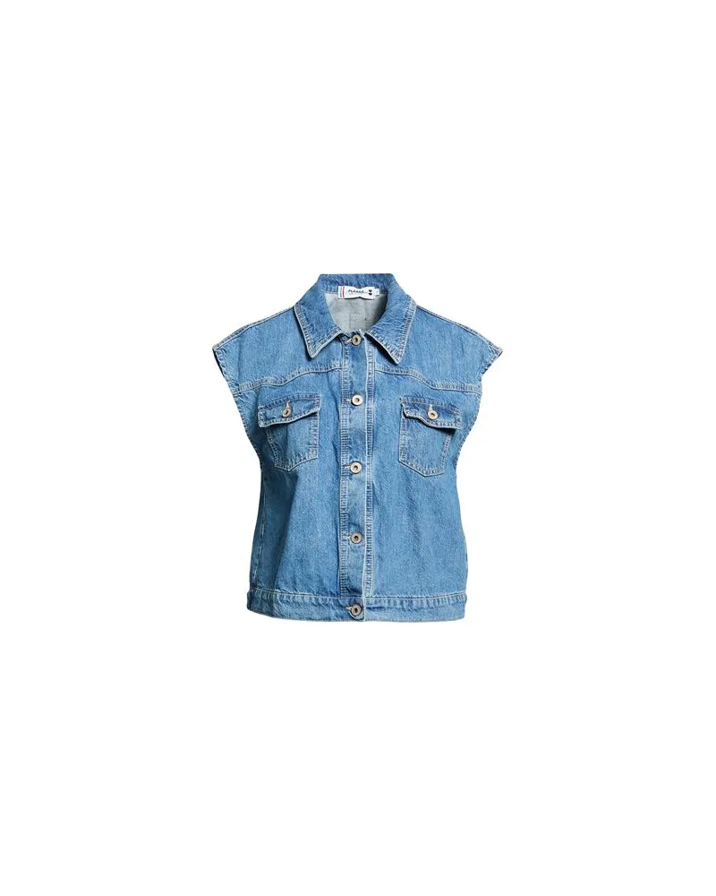 Please JACKEN & MÄNTEL - Jeansjacken/Mäntelauf YOOX.COM Blau